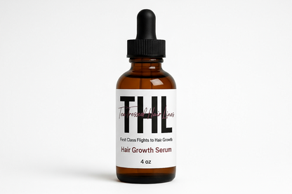 remove Teatressed Hair Lines if it cannot all be on one line across the bold letters THL. can the font be smaller so that Teatressed Hair Lines can be on one Line going through the letters THL